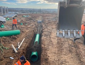 Kompletní realizace areálové kanalizace pro DEK TRADE v Českých Budějovicích